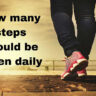 How many steps should be taken daily to stay fit and healthy